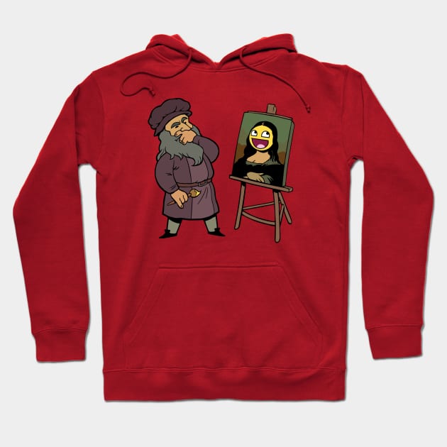 MonaLisa Smile Hoodie by  KendallHaleArt